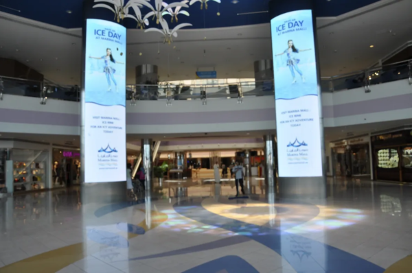 Écran LED P5 interne étanche, programmable et visible en plein soleil, pour vitrine et intérieur 100x100 cm