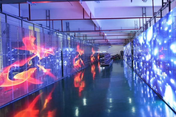 LED ÉCRAN P3.9 TRANSPARENT HAUTE LUMINOSITÉ POUR VITRINE INTÉRIEUR 100x100 cm VISIBILITÉ EXCEPTIONNELLE