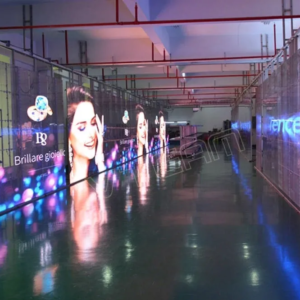LED ÉCRAN P2.5 TRANSPARENT PROGRAMMABLE POUR VITRINE INTÉRIEUR HAUTE LUMINOSITÉ 100x100 cm