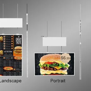 ÉCRAN ULTRA MINCE 55 POUCES LCD DOUBLE FACE POUR HAUTE LUMINOSITÉ
