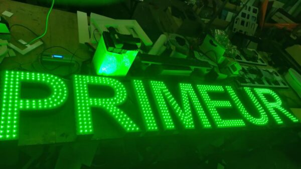 LETTRES 3D BOITIERS "PRIMEUR" ENSEIGNE LUMINEUSE LED 40CM + TRANSFO 400W