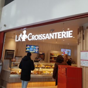 ENSEIGNE 3D LED “LA CROISSANTERIE” LETTRES BOITIERS 40CM EXTERNE + ALIM 400W
