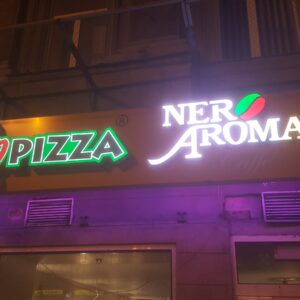 ENSEIGNE LUMINEUSE LETTRES 3D "SOLO PIZZA" 40CM – ALIMENTATION 400W