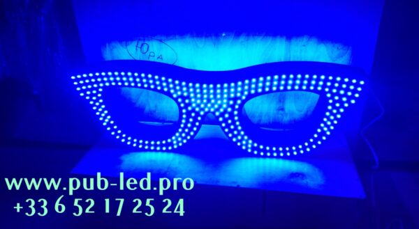ENSEIGNE LUMINEUSE LED "LUNETTES" AVEC DOUBLE FACES ET ANIMATION 110X40cm – Image 4