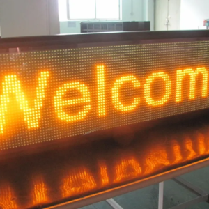PANNEAU DYNAMIQUE LED DOUBLE FACE 36×200 CM AVEC ANIMATION INTÉGRÉE