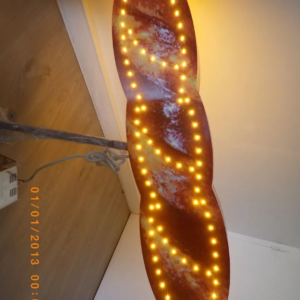 ENSEIGNE LED ANIMÉE BAGUETTE AVEC TÉLÉCOMMANDE DOUBLE FACE 90X20CM