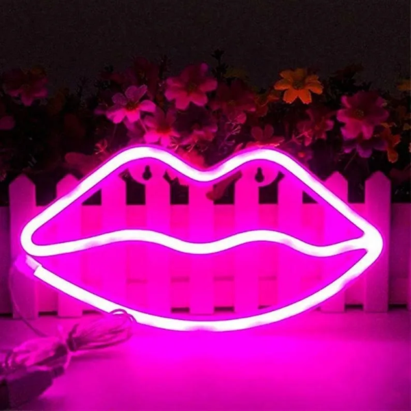 ENSEIGNE LUMINEUSE "LEVRES" NÉON FLEX PERSONNALISÉE, CHOIX DE TAILLE ET COULEUR – Image 3