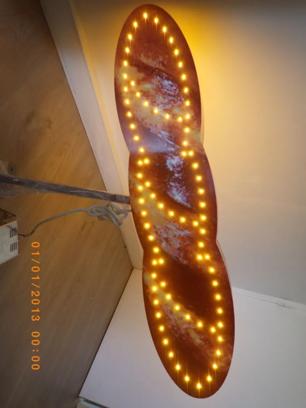 ENSEIGNE LED ANIMÉE BAGUETTE AVEC TÉLÉCOMMANDE DOUBLE FACE 90X20CM