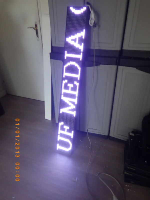 TABLEAU LED JOURNAL LUMINEUX INTERNE 36×100 CM AVEC PROGRAMMATION FACILE – Image 4