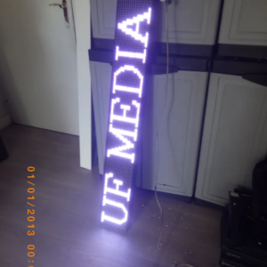 TABLEAU LED JOURNAL LUMINEUX EXTERNE 36×100 CM AVEC PROGRAMMATION FACILE