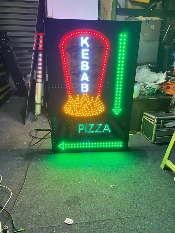 PLAQUE LUMINEUSE LED “KEBAB” 115X70cm DOUBLE FACE AVEC JL – Image 3