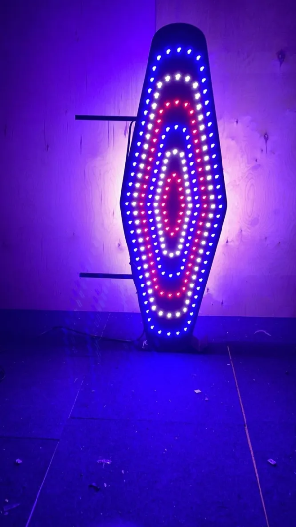 ENSEIGNE CAROTTE TABAC LED DOUBLE FACE AVEC ANIMATION ET TÉLÉCOMMANDE 110X40CM