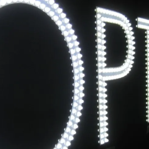 ENSEIGNE LUMINEUSE LED OPTIQUE 200X50CM INSTALLATION SANS SOUCI