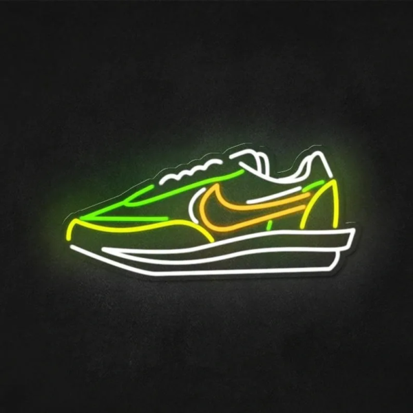 ENSEIGNE LUMINEUSE "SNEAKERS", NÉON FLEX PERSONNALISÉE, CHOIX DE TAILLE ET COULEUR, 30x15 cm – Image 3