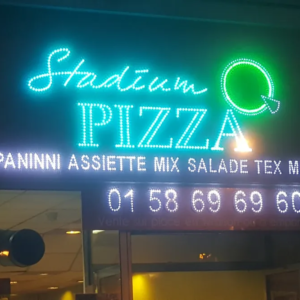 ENSEIGNE LED UNE FACE PIZZA 200X50CM À MONTER SOI-MÊME