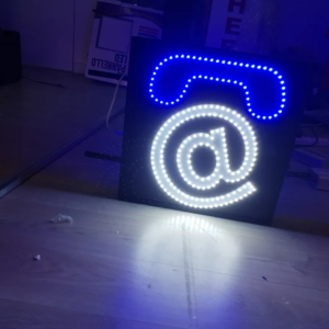ENSEIGNE TAXIPHONE + TEL LED DOUBLE FACE
