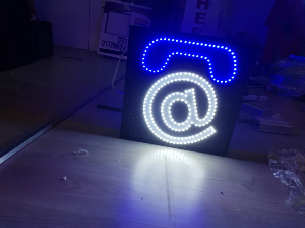 ENSEIGNE TAXIPHONE + TEL LED DOUBLE FACE