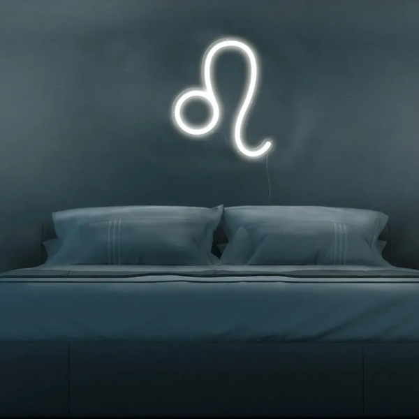 ENSEIGNE LUMINEUSE "SIGNE DE ZODIAQUE LION" NÉON FLEX PERSONNALISÉE, CHOIX DE TAILLE ET COULEUR, 50-225 cm – Image 4