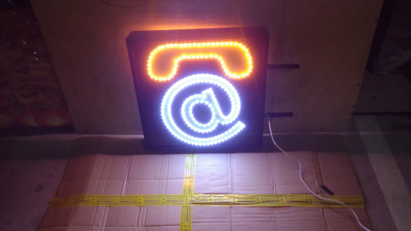 ENSEIGNE TAXIPHONE + TEL LED DOUBLE FACE – Image 4
