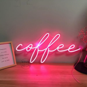 ENSEIGNE LUMINEUSE "COFFEE" NÉON FLEX PERSONNALISÉE, CHOIX DE TAILLE ET COULEUR, de 45 à 75 cm