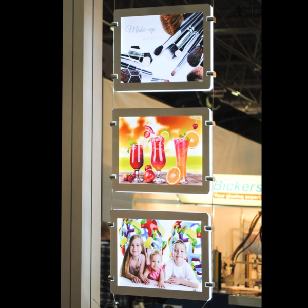 ENSEIGNE PORTE AFFICHE MENU À ÉCLAIRAGE LED, TAILLE A3, 36.7x49cm – Image 3