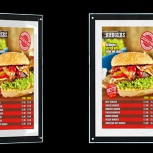 ENSEIGNE PORTE AFFICHE MENU À ÉCLAIRAGE LED, TAILLE A0, 91.1x125.9 cm
