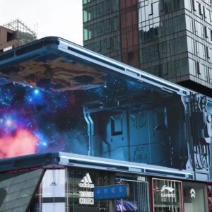 Écran Publicitaire LED 3D Extérieur P6 Haute Visibilité 100x100 cm