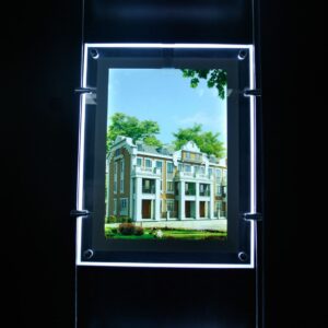 ENSEIGNE MAGASIN LUMINEUSE "PORTE AFFICHE VITRINE LED, TAILLE A1, 2 FACES, 66.4x91.1 cm