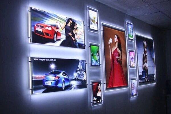 ENSEIGNE MAGASIN LUMINEUSE "PORTE AFFICHE VITRINE LED, TAILLE A1, 2 FACES, 66.4x91.1 cm – Image 4