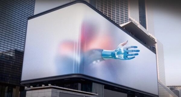 Écran Publicitaire LED 3D Extérieur P3 Haute Visibilité 100x100 cm
