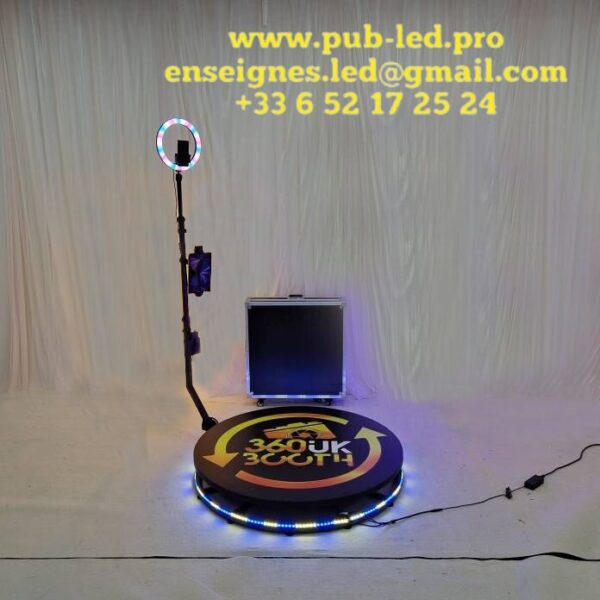 Photobooth 360 degrés 60CM, plate-forme rotative automatique pour caméra Selfie – Image 3