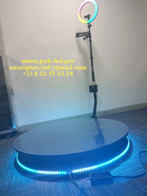 PhotoBooth 360 degrés 80CM, machine rotative automatique pour caméra – Image 2