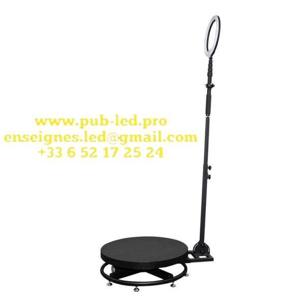 Photobooth 360 degrés 60CM, plate-forme rotative automatique pour caméra Selfie – Image 4
