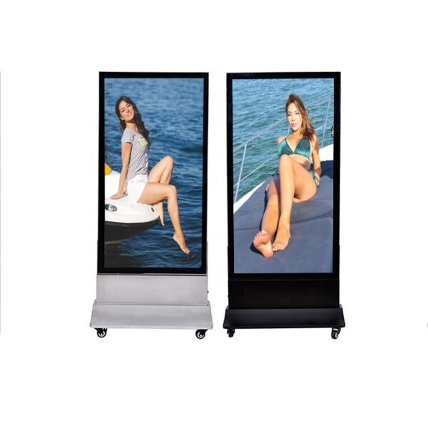 ENSEIGNE STOP TROTTOIR LUMINEUSE LED ”LIGHT BOX” DOUBLE FACES EXTERNE PRÊT À INSTALLER RECHARGEABLE 80x180CM – Image 4