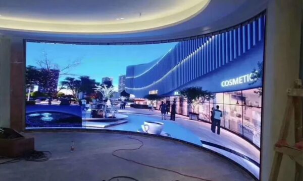 Écran interne flexible P2 publicitaire, étanche et avec haute luminosité pour vitrine et intérieur 100x100 cm