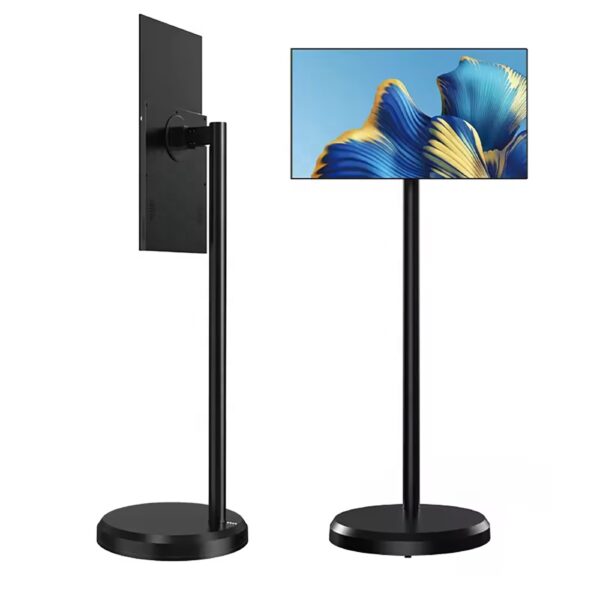 Écran tactile 23.8 pouces sur roulettes – TV Android portable